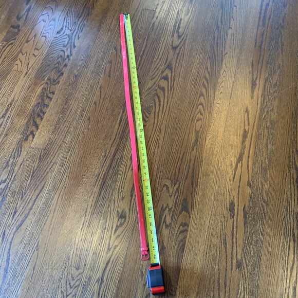 J.Crew Women's Belt Glossy Pink/Coral‎ Patton Leather Sz M 42" Long READ - Picture 6 of 11